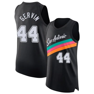 San Antonio Spurs Authentic Black City Edition Jersey 2025/26 George Gervin ＃44 Men's