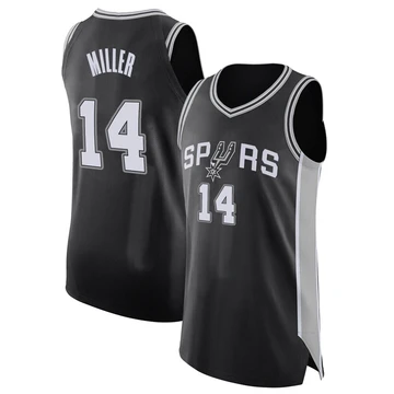 San Antonio Spurs Authentic Jersey - Icon Edition Black Emanuel Miller ＃14 Youth