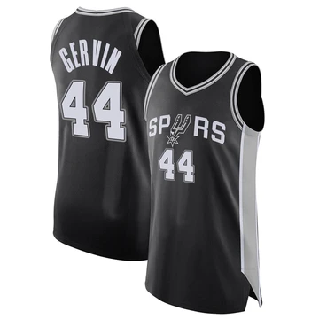 San Antonio Spurs Authentic Jersey - Icon Edition Black George Gervin ＃44 Youth