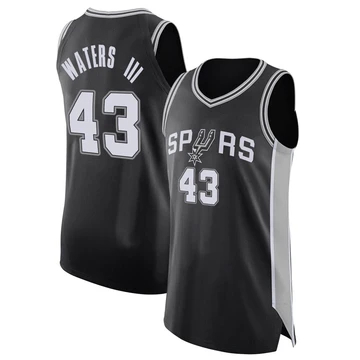 San Antonio Spurs Authentic Jersey - Icon Edition Black Lindy Waters III ＃43 Youth