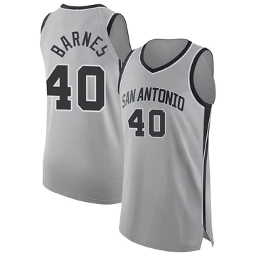 San Antonio Spurs Authentic Silver Statement Edition Jersey 2024/25 Harrison Barnes ＃40 Men's