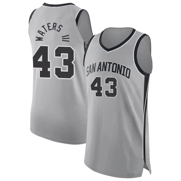 San Antonio Spurs Authentic Silver Statement Edition Jersey 2024/25 Lindy Waters III ＃43 Youth