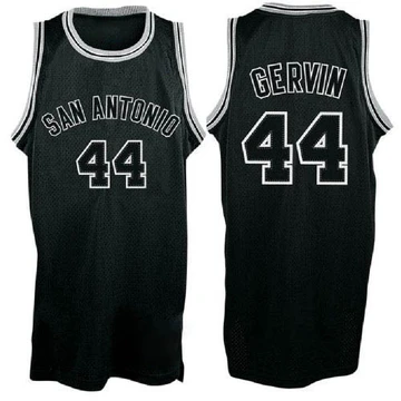 San Antonio Spurs Authentic Throwback Jersey Black Shadow George Gervin ＃44 Men's