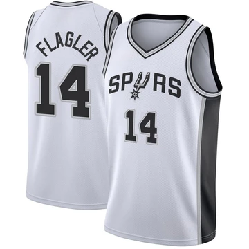 San Antonio Spurs Fast Break Jersey - Association Edition White Adam Flagler ＃14 Men's