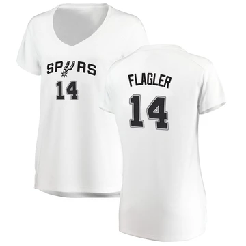San Antonio Spurs Fast Break Jersey - Association Edition White Adam Flagler ＃14 Women's