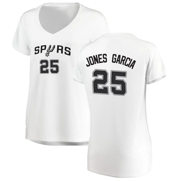 San Antonio Spurs Fast Break Jersey - Association Edition White David Jones Garcia ＃25 Women's