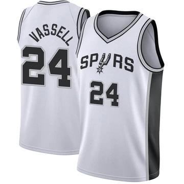 San Antonio Spurs Fast Break Jersey - Association Edition White Devin Vassell ＃24 Men's