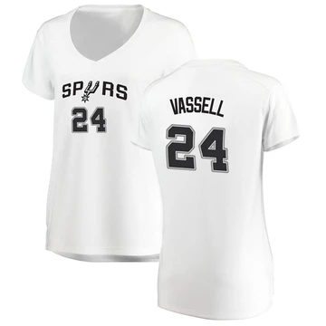 San Antonio Spurs Fast Break Jersey - Association Edition White Devin Vassell ＃24 Women's