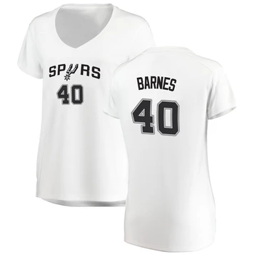 San Antonio Spurs Fast Break Jersey - Association Edition White Harrison Barnes ＃40 Women's