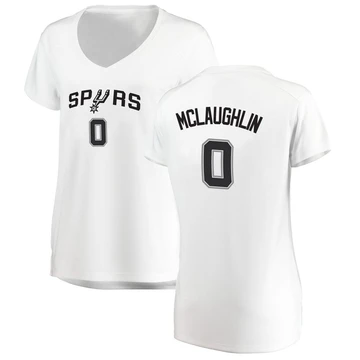 San Antonio Spurs Fast Break Jersey - Association Edition White Jordan McLaughlin ＃0 Women's