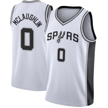 San Antonio Spurs Fast Break Jersey - Association Edition White Jordan McLaughlin ＃0 Youth