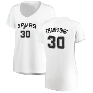 San Antonio Spurs Fast Break Jersey - Association Edition White Julian Champagnie ＃30 Women's