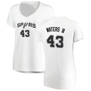San Antonio Spurs Fast Break Jersey - Association Edition White Lindy Waters III ＃43 Women's