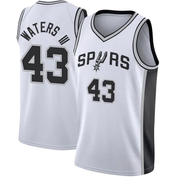 San Antonio Spurs Fast Break Jersey - Association Edition White Lindy Waters III ＃43 Youth