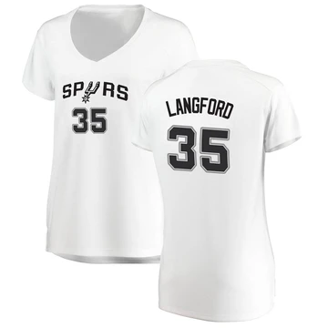 San Antonio Spurs Fast Break Jersey - Association Edition White Romeo Langford ＃35 Women's