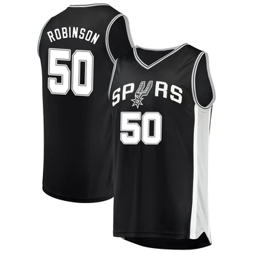 San Antonio Spurs Fast Break Jersey - Icon Edition Black David Robinson ＃50 Youth