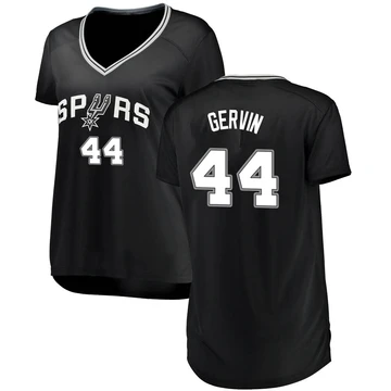 San Antonio Spurs Fast Break Jersey - Icon Edition Black George Gervin ＃44 Women's
