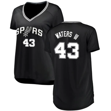 San Antonio Spurs Fast Break Jersey - Icon Edition Black Lindy Waters III ＃43 Women's