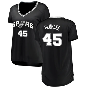 San Antonio Spurs Fast Break Jersey - Icon Edition Black Mason Plumlee ＃45 Women's