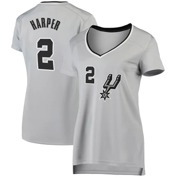 San Antonio Spurs Fast Break Silver Jersey - Statement Edition Dylan Harper ＃2 Women's