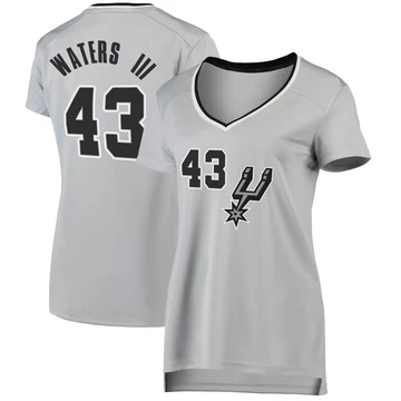 San Antonio Spurs Fast Break Silver Jersey - Statement Edition Lindy Waters III ＃43 Women's