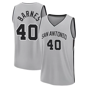 San Antonio Spurs Fast Break Silver Statement Edition Jersey 2024/25 Harrison Barnes ＃40 Men's