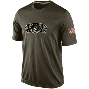 San Antonio Spurs Salute To Service KO Performance Dri-FIT T-Shirt Olive Men's