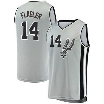 San Antonio Spurs Silver Fast Break Jersey - Statement Edition Adam Flagler ＃14 Youth