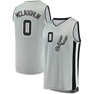 San Antonio Spurs Silver Fast Break Jersey - Statement Edition Jordan McLaughlin ＃0 Youth