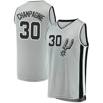 San Antonio Spurs Silver Fast Break Jersey - Statement Edition Julian Champagnie ＃30 Men's