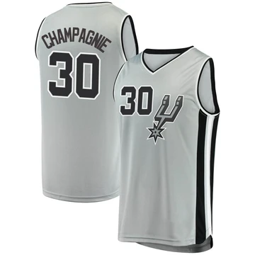 San Antonio Spurs Silver Fast Break Jersey - Statement Edition Julian Champagnie ＃30 Youth