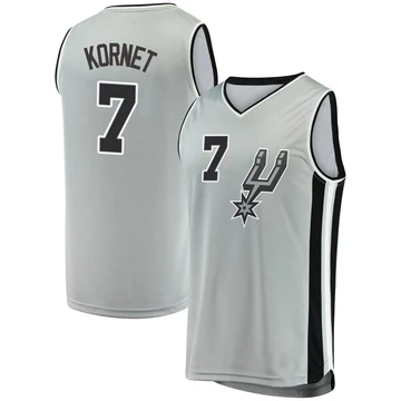 San Antonio Spurs Silver Fast Break Jersey - Statement Edition Luke Kornet ＃7 Men's