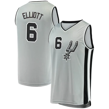 San Antonio Spurs Silver Fast Break Jersey - Statement Edition Sean Elliott ＃6 Youth