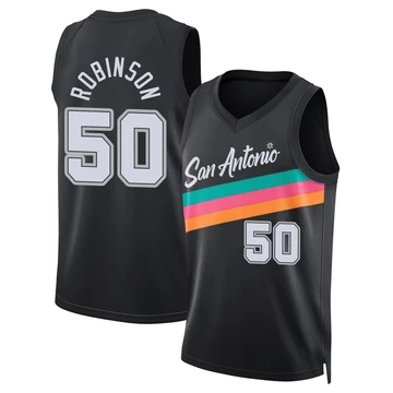 San Antonio Spurs Swingman Black City Edition Jersey 2025/26 David Robinson ＃50 Men's