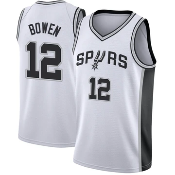 San Antonio Spurs Swingman Jersey - Association Edition White Bruce Bowen ＃12 Youth