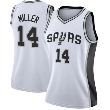 San Antonio Spurs Swingman Jersey - Association Edition White Emanuel Miller ＃14 Women's