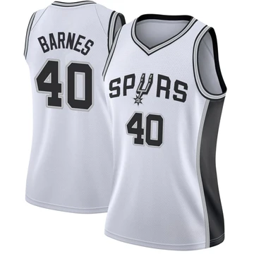 San Antonio Spurs Swingman Jersey - Association Edition White Harrison Barnes ＃40 Women's