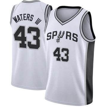 San Antonio Spurs Swingman Jersey - Association Edition White Lindy Waters III ＃43 Youth