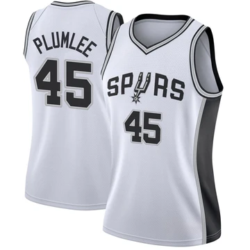 San Antonio Spurs Swingman Jersey - Association Edition White Mason Plumlee ＃45 Women's