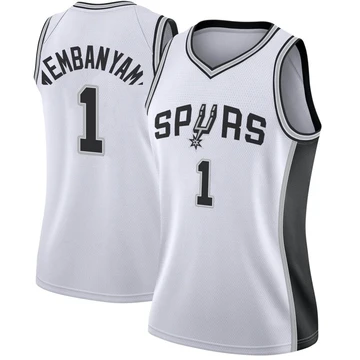 San Antonio Spurs Swingman Jersey - Association Edition White Victor Wembanyama ＃1 Women's