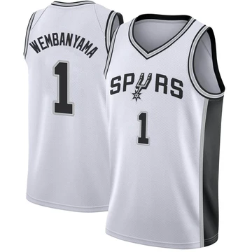 San Antonio Spurs Swingman Jersey - Association Edition White Victor Wembanyama ＃1 Youth