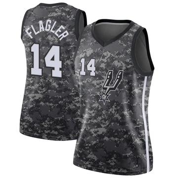San Antonio Spurs Swingman Jersey - City Edition Black Adam Flagler ＃14 Women's