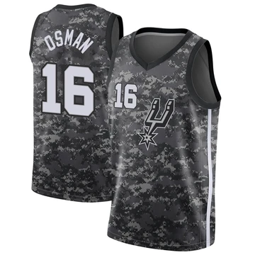 San Antonio Spurs Swingman Jersey - City Edition Black Cedi Osman ＃16 Youth