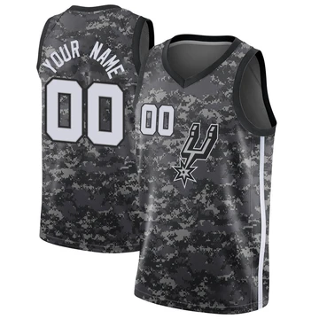 San Antonio Spurs Swingman Jersey - City Edition Black Custom ＃00 Youth