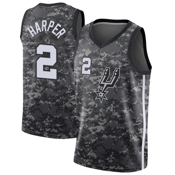 San Antonio Spurs Swingman Jersey - City Edition Black Dylan Harper ＃2 Youth