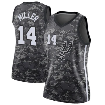 San Antonio Spurs Swingman Jersey - City Edition Black Emanuel Miller ＃14 Women's