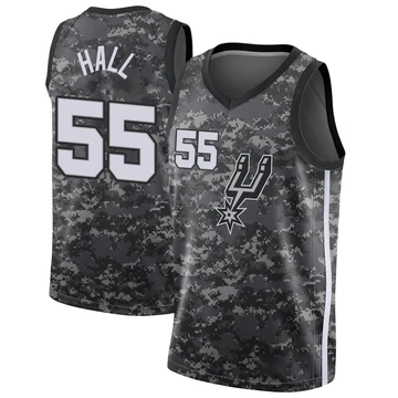 San Antonio Spurs Swingman Jersey - City Edition Black Jordan Hall ＃55 Men's