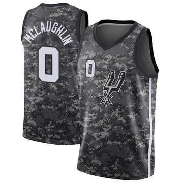 San Antonio Spurs Swingman Jersey - City Edition Black Jordan McLaughlin ＃0 Youth