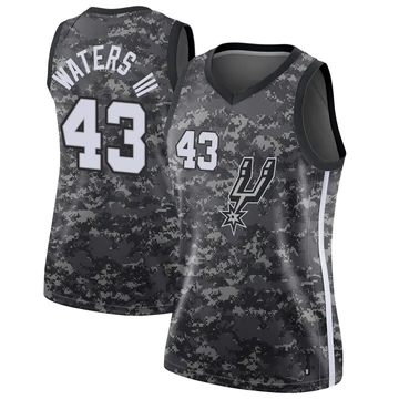 San Antonio Spurs Swingman Jersey - City Edition Black Lindy Waters III ＃43 Women's