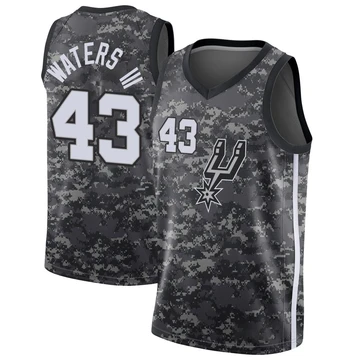San Antonio Spurs Swingman Jersey - City Edition Black Lindy Waters III ＃43 Youth